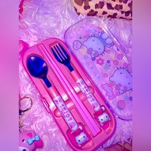 Hello kitty cutlery set